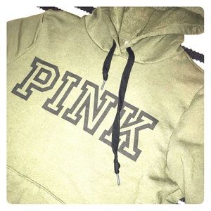 Dark Green💚PINK Hoodie